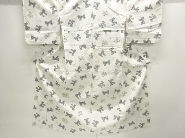 リボン模様浴衣